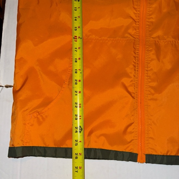 Vintage 90's Windbreaker Jacket NIKE Orange Full Zip Black Tag Size Medium - Picture 10 of 13